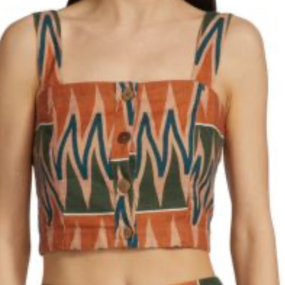 Veronica Beard Tiffany Square Neck Top size XS